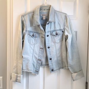 Abercrombie & Fitch Distressed Light Blue Jean Jacket